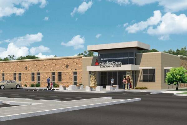 Rendering of new on-campus child care facility